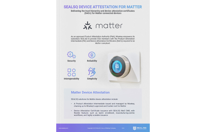 Device Attestation for Matter