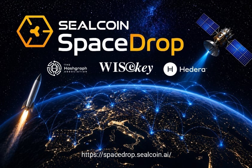 WISeKey’s SEALCOIN Launches “Spacedrop” for the Machine-driven Economy